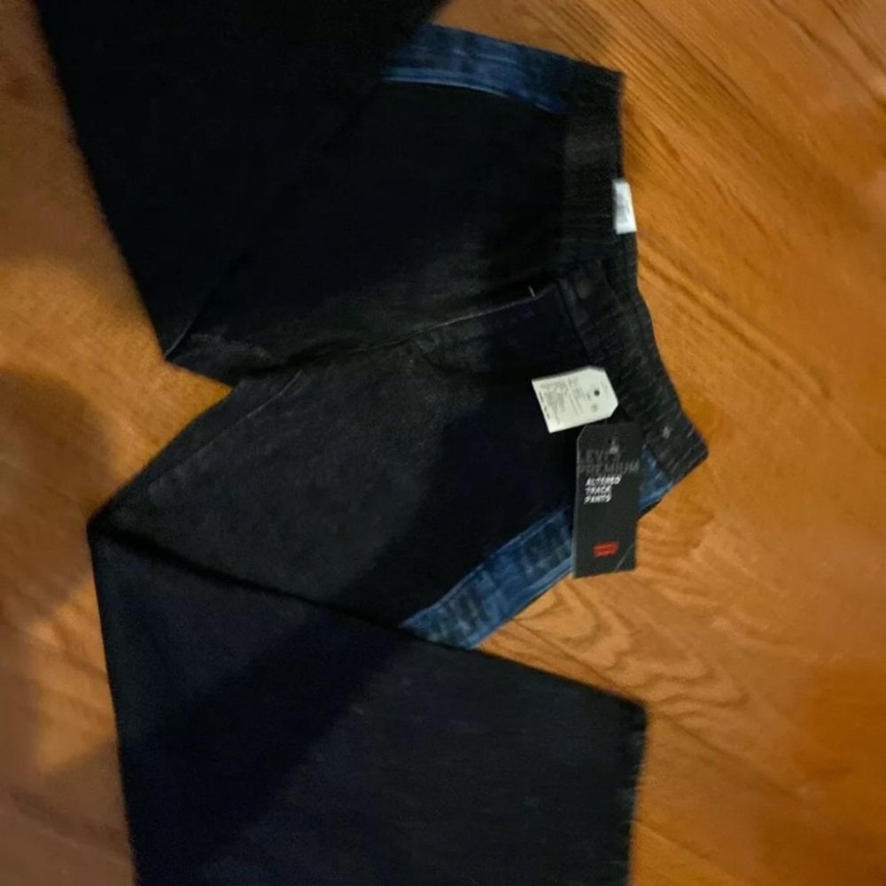 NWT Levis XS Jeans Altered Denim Track Pants men - Picture 2 of 5